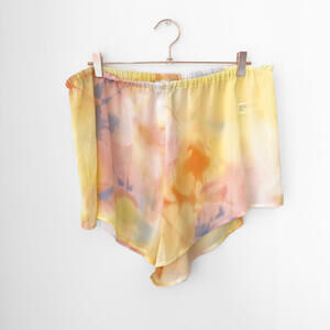 NWT Diane Von Furstenberg Sunset Tie Dye Pull On Shorts Size XXL